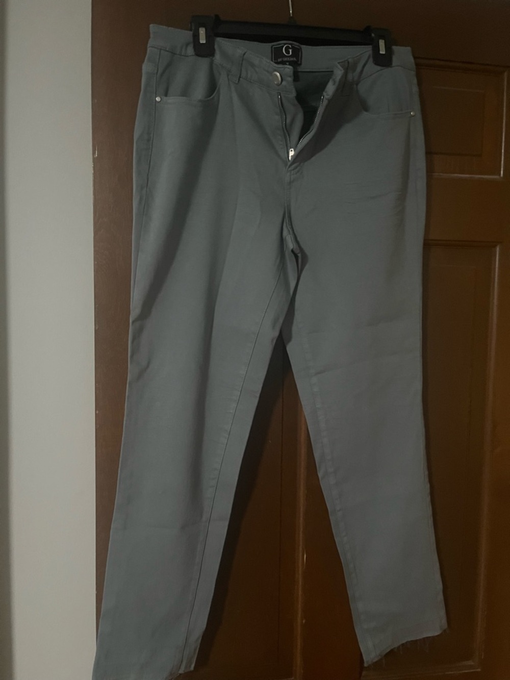 G by Giuliana Cropped Pants with Frayed Hem Size 12